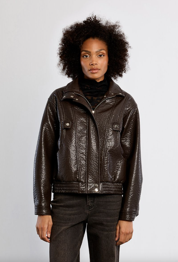 Faux Leather Jacket