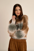 Fluffy Stripe Sweater