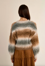 Fluffy Stripe Sweater