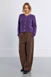 Plain Button-Down Cardigan