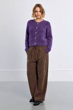 Plain Button-Down Cardigan