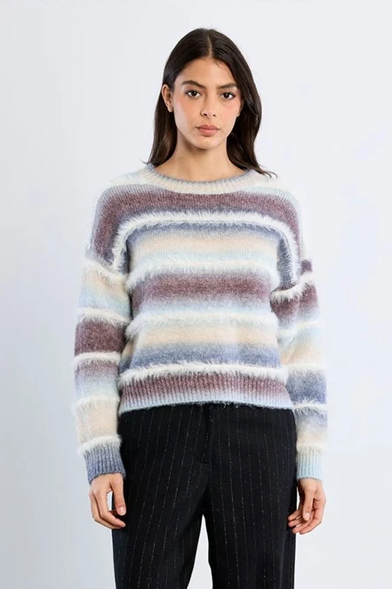 Tie & Dye Sweater with Fringe