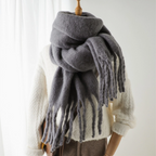 Solid Tassel Scarf