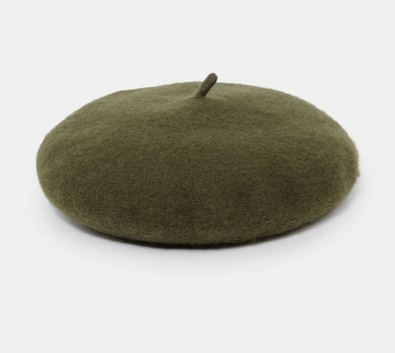 SOLID FUZZY BERET