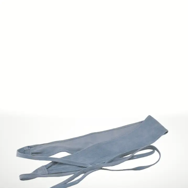 Genuine Suede Sash Belt