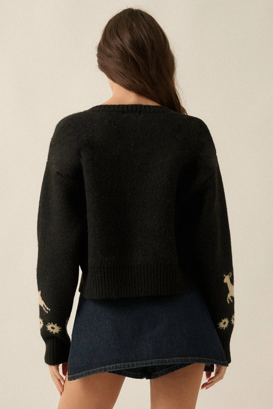 Forest Motif Cardigan