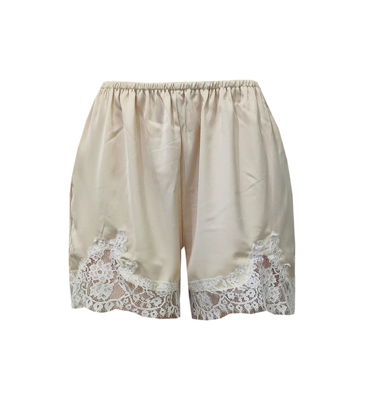 Lace Trim Relaxed Fit Boxer Shorts