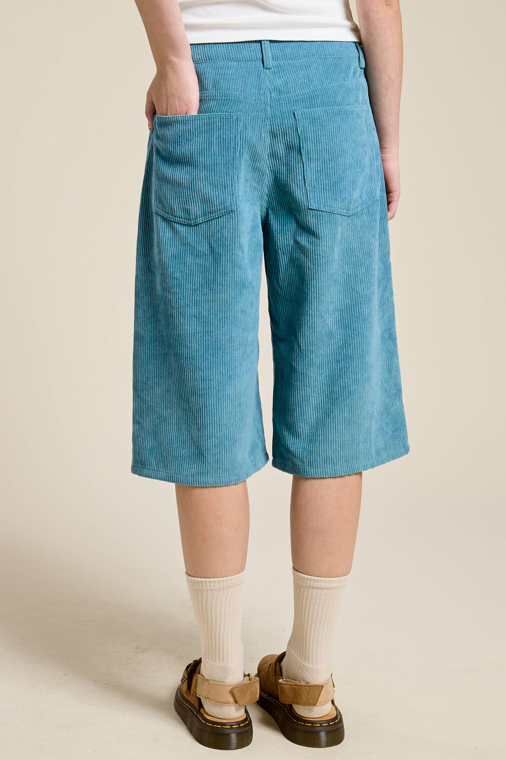 Corduroy Culotte Bermuda Shorts