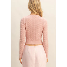 Load image into Gallery viewer, Pastel Pink Pointelle Top