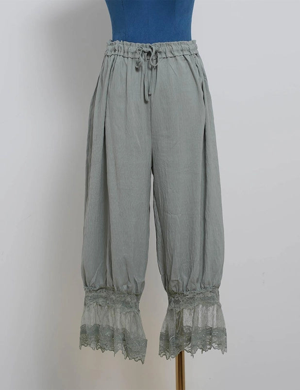 String Tie Lantern Pants