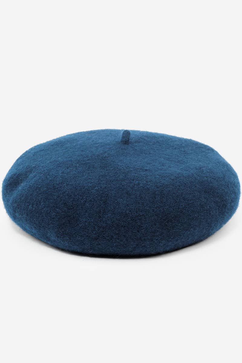 SOLID FUZZY BERET