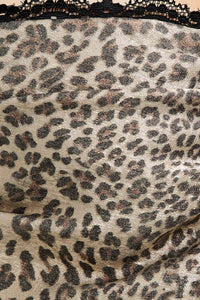 Leopard Cowl Back Dress