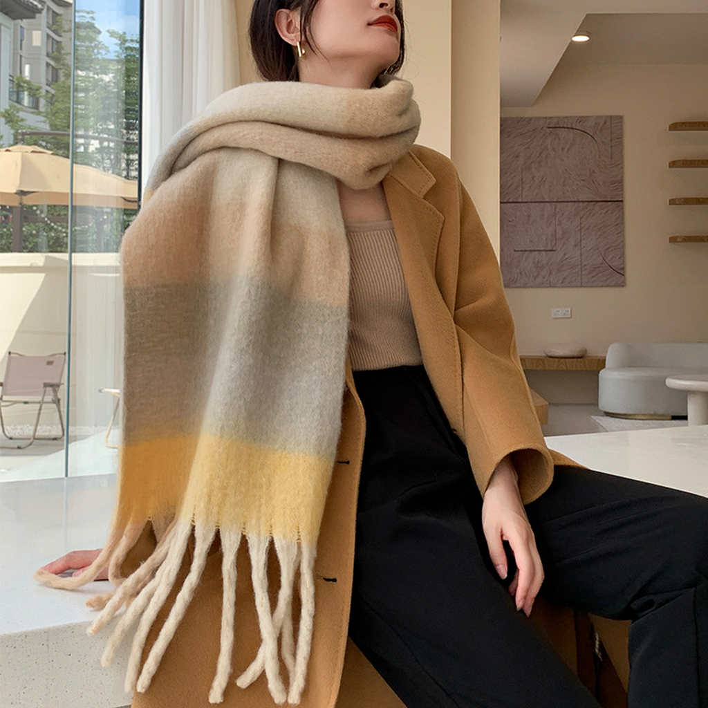 Plush Plaid Scarf