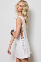 Cut Out Mini Dress with O-Ring Detail
