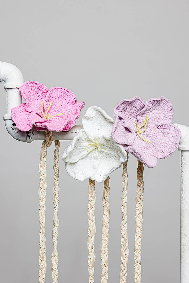 Handmade Trim Detail Crochet Flower Belt