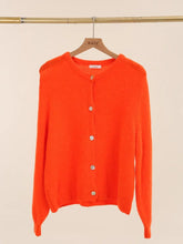 Load image into Gallery viewer, Alpaca Blend Crew Neck Cardigan