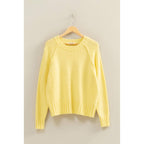 Pale Yellow Raglan Sweater