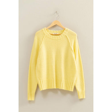 Pale Yellow Raglan Sweater