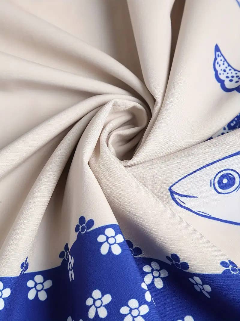 Mackerel Print Sundress