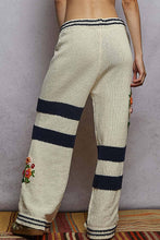 Load image into Gallery viewer, 3D Embroidery Chenille Sweater Pants