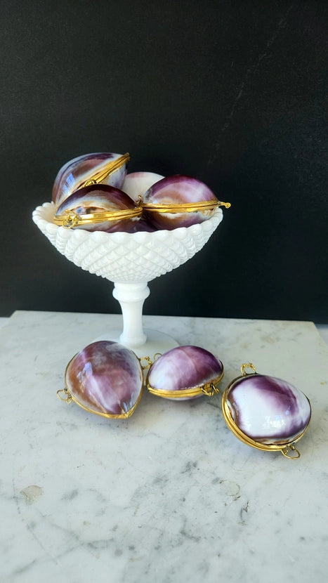 Purple Cowrie Trinket Box