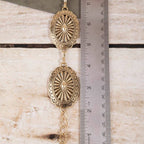 Oval Concho Disc Chain Link Belt
