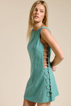 Cut Out Mini Dress with O-Ring Detail