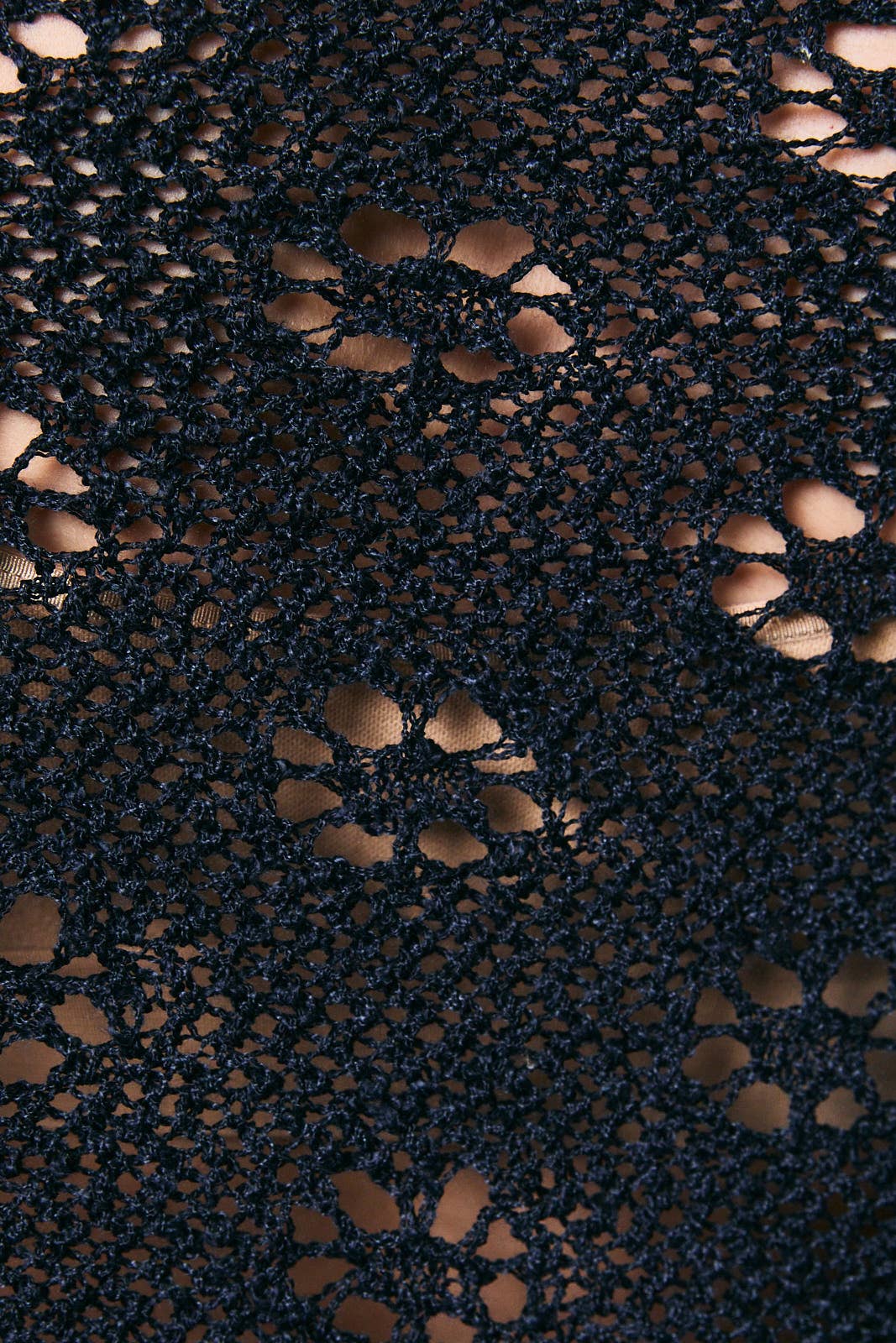 Openwork Detail Sweater Poncho