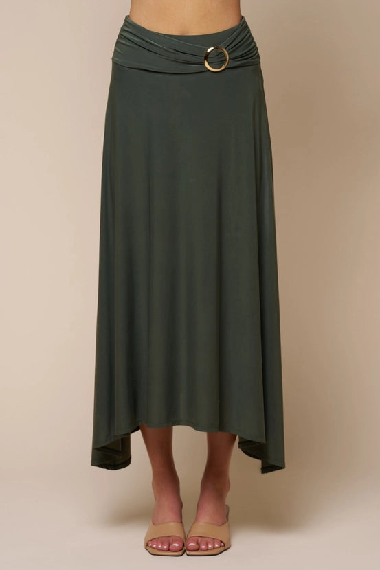 Buckle Maxi Skirt