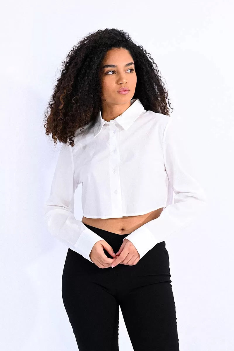 Cropped Button Down