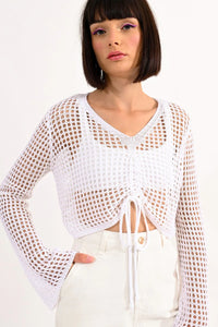 Cropped Openwork Coverup