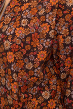 FALL FLORAL PRINT CORDUROY BOMBER JACKET