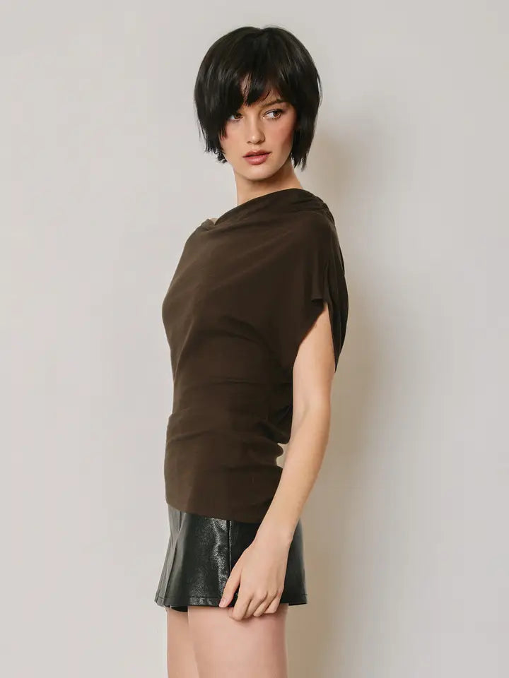 Asymmetrical Drape Top