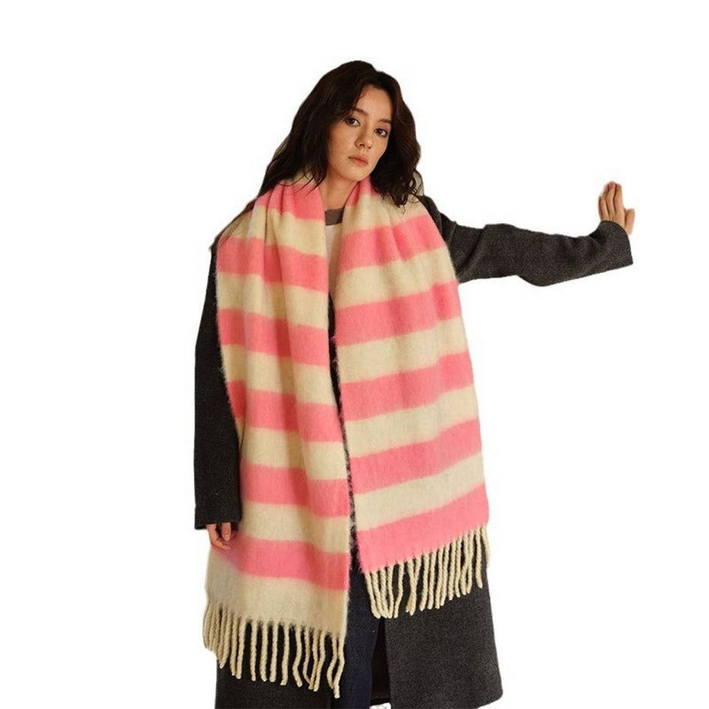 Blue-Brown Stripe Scarf