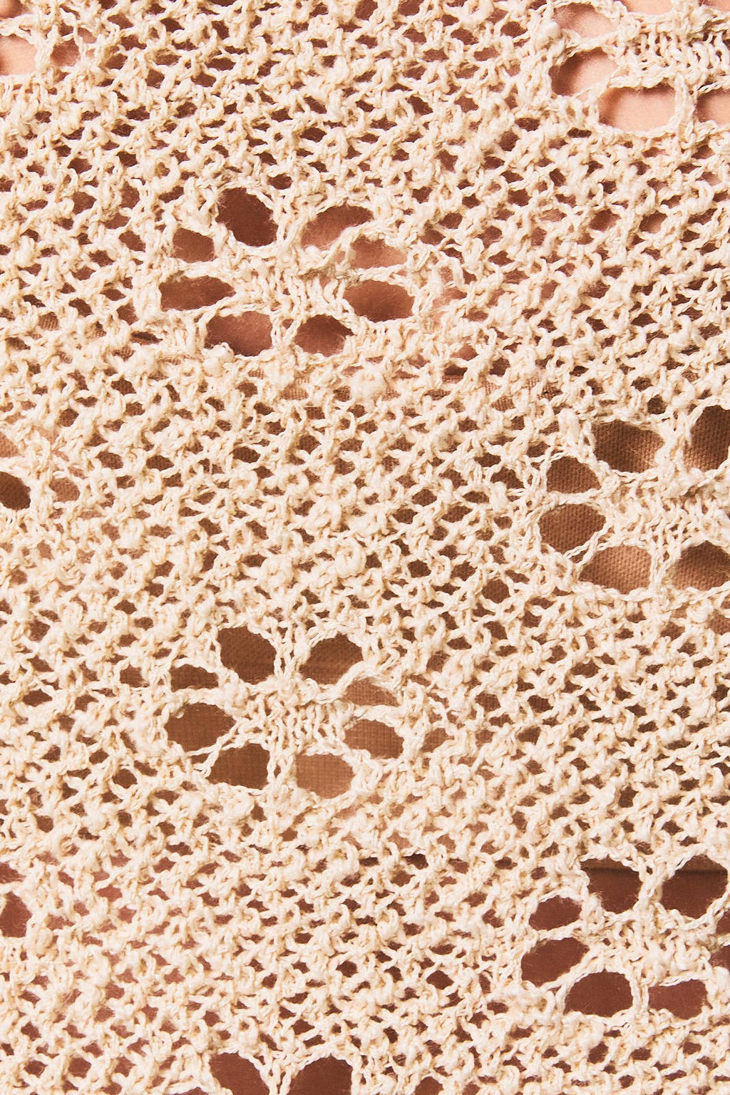 Openwork Detail Sweater Poncho
