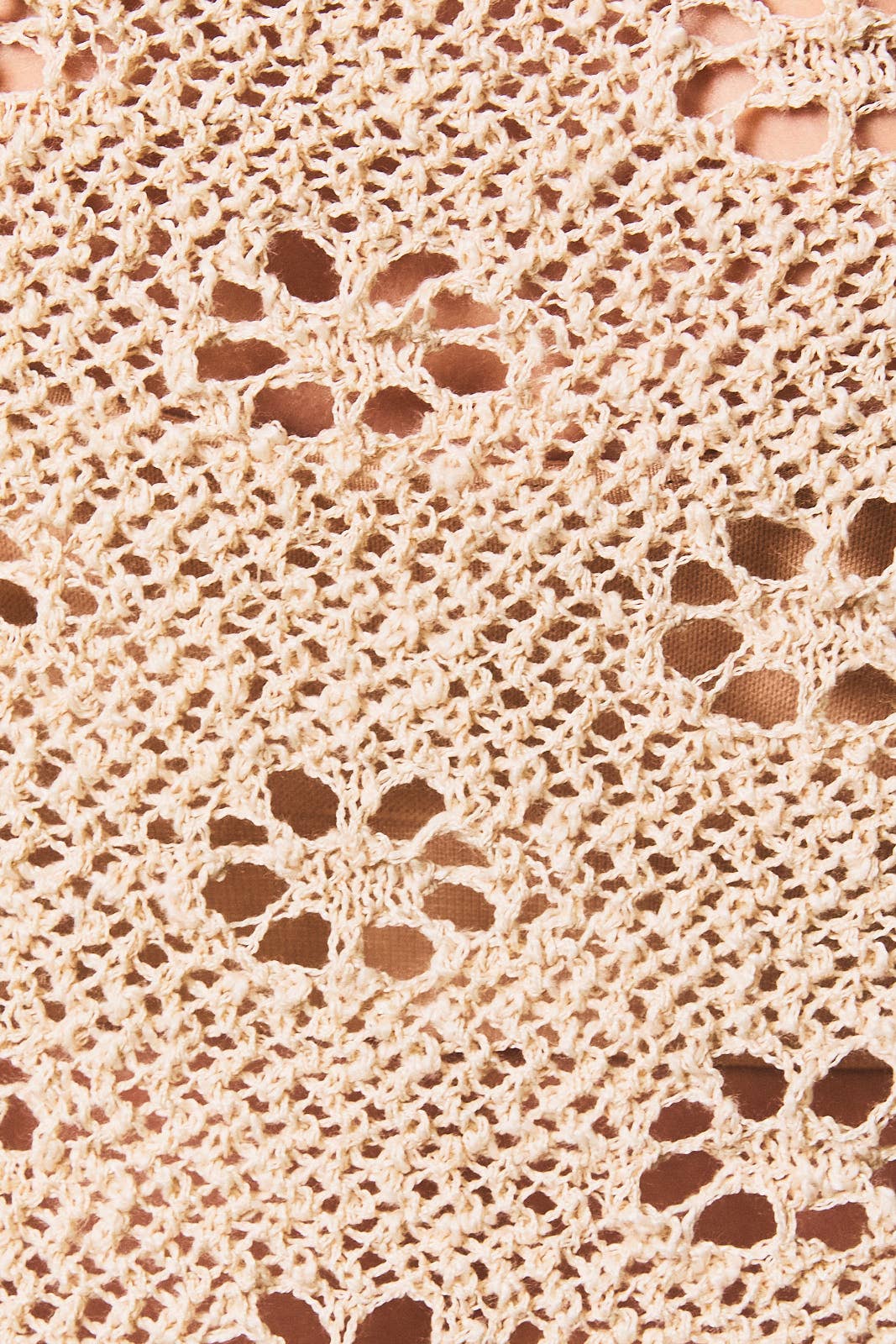 Openwork Detail Sweater Poncho