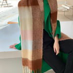 Plush Plaid Scarf