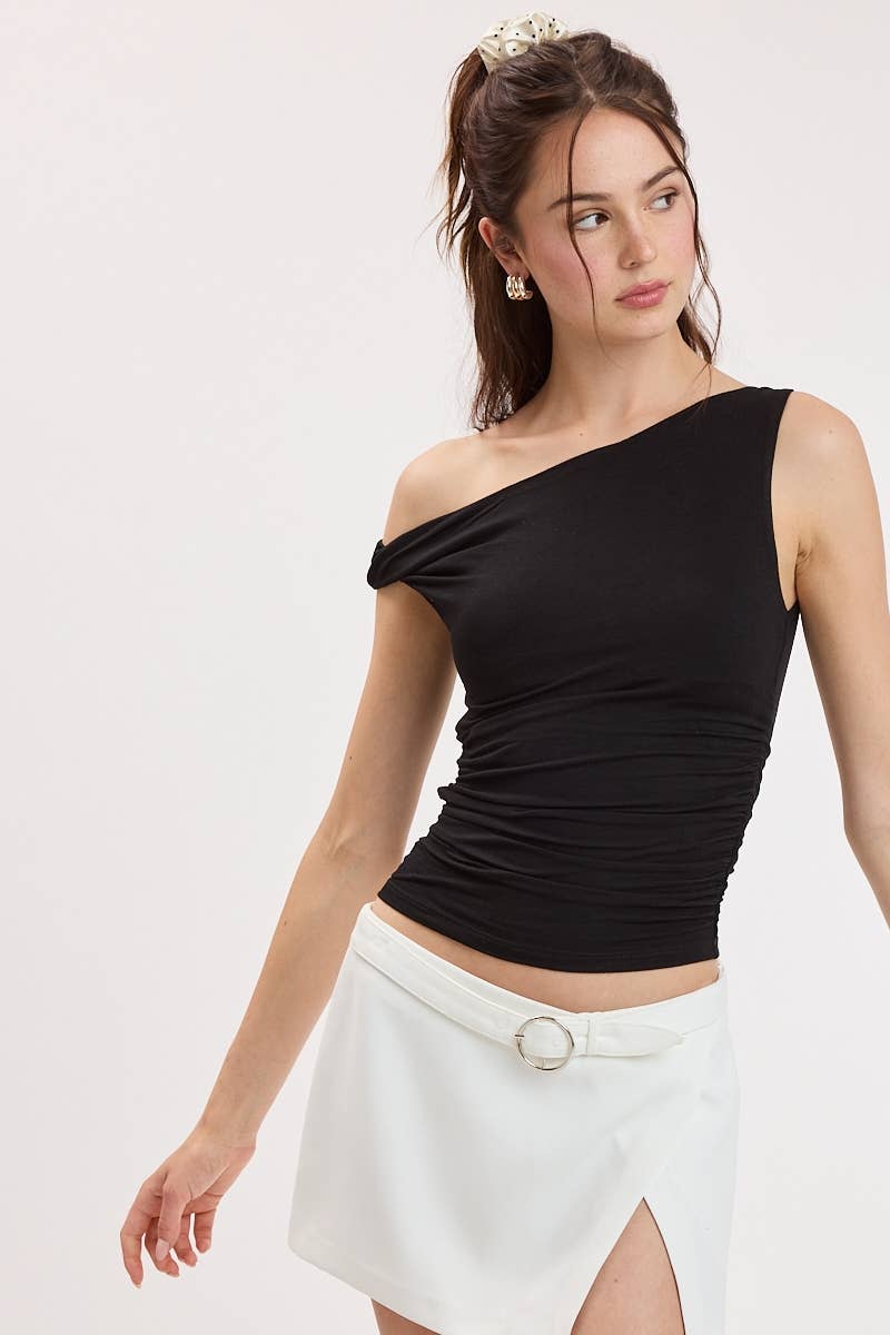 Asymmetrical One-Shoulder Top