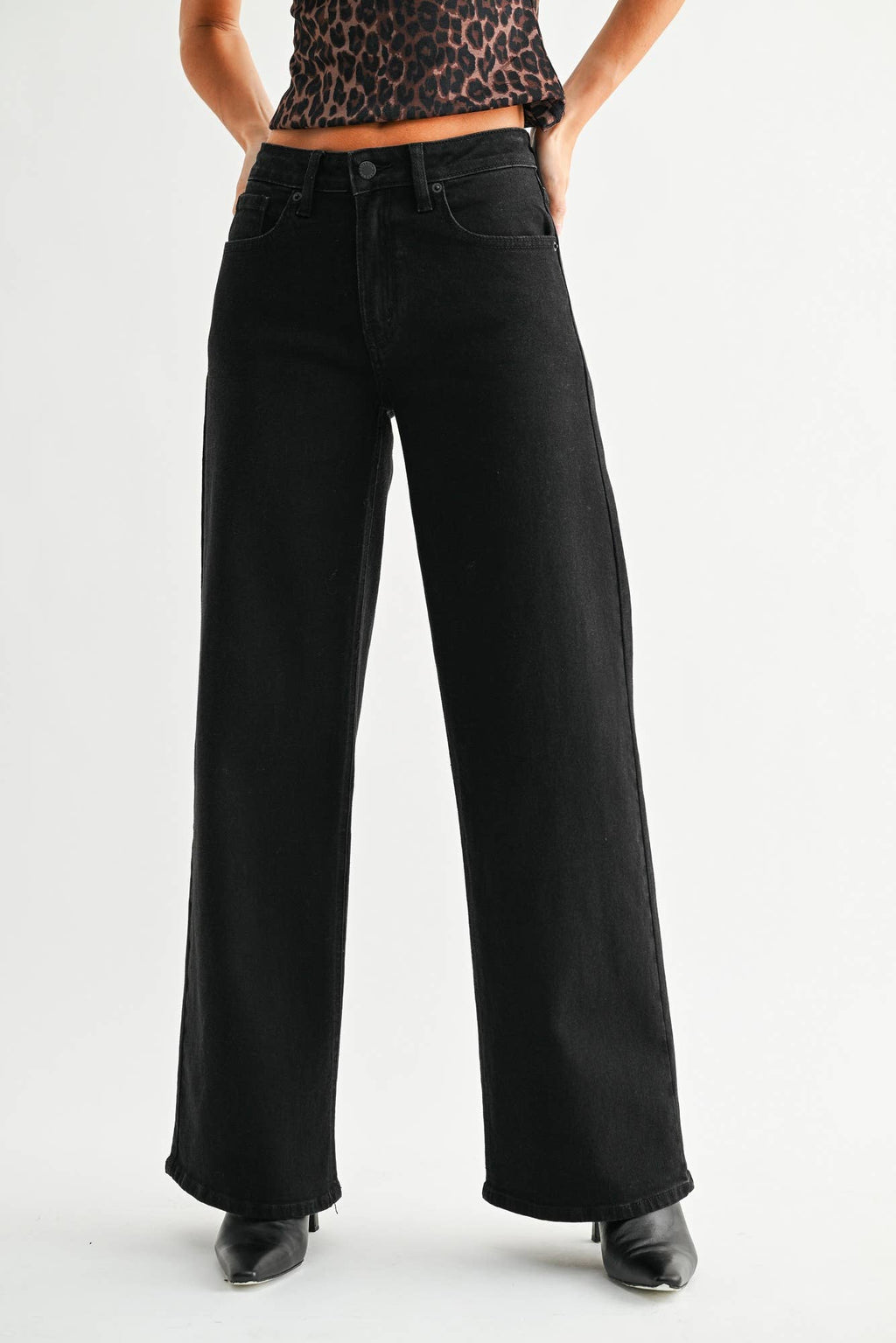 Black Straight Jeans