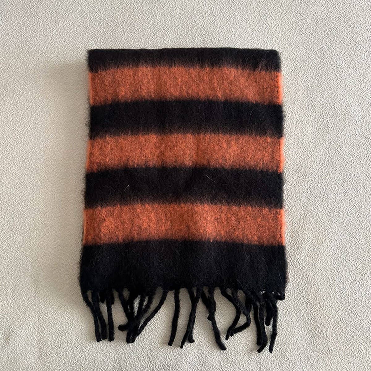 Blue-Brown Stripe Scarf