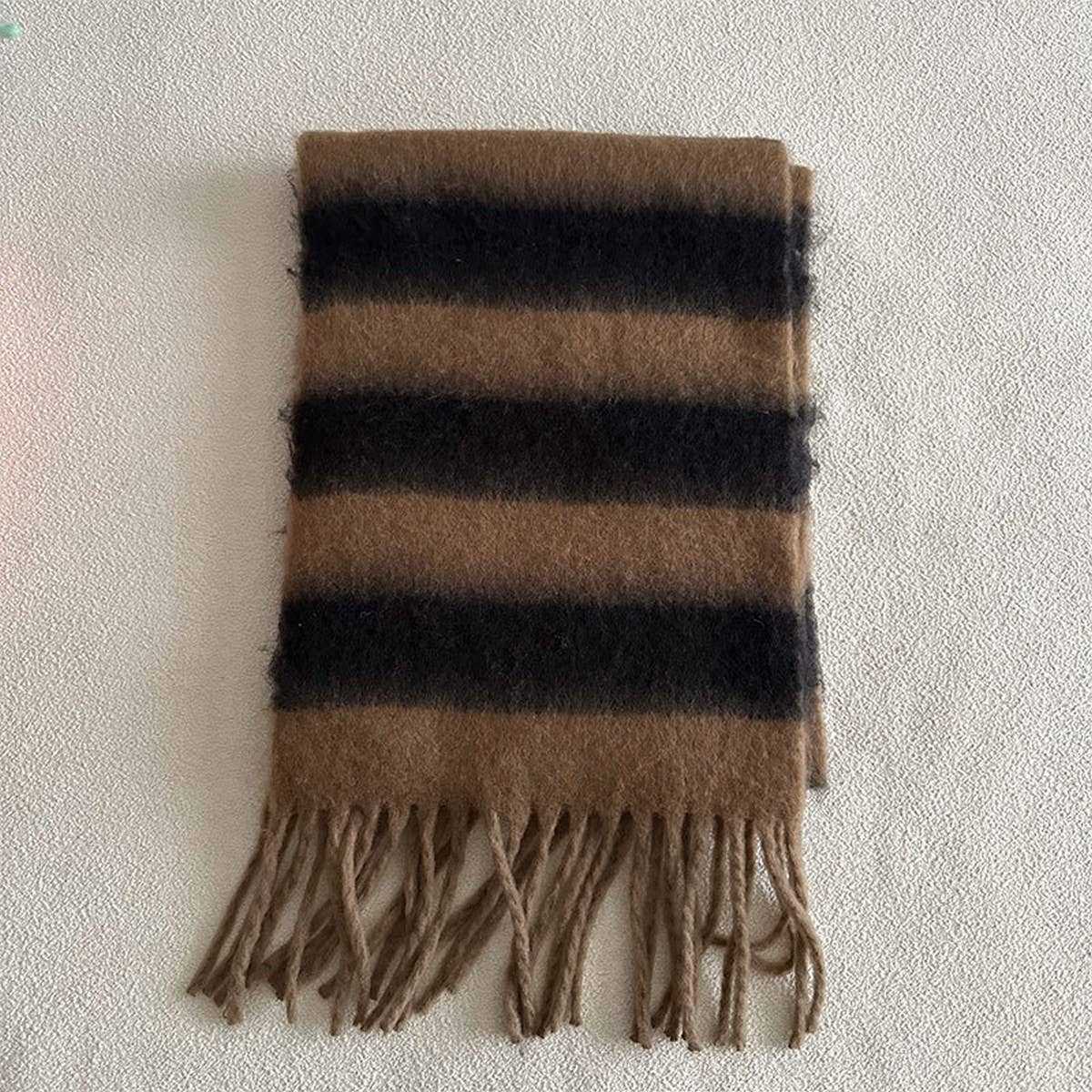 Blue-Brown Stripe Scarf