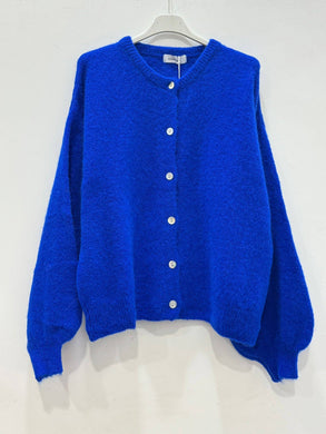 Superfine alpaca and wool cardigan