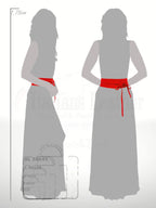 Genuine Suede Sash Belt