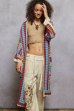 Colorful Crochet Cardigan