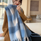 Plush Plaid Scarf