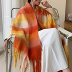 Plush Plaid Scarf