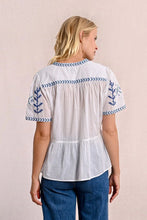 Load image into Gallery viewer, Embroidered Poplin Top