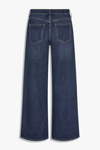 Stretch Mid Rise Palazzo Jeans
