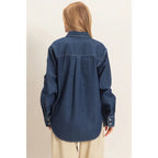 Button-Up Denim Shirt
