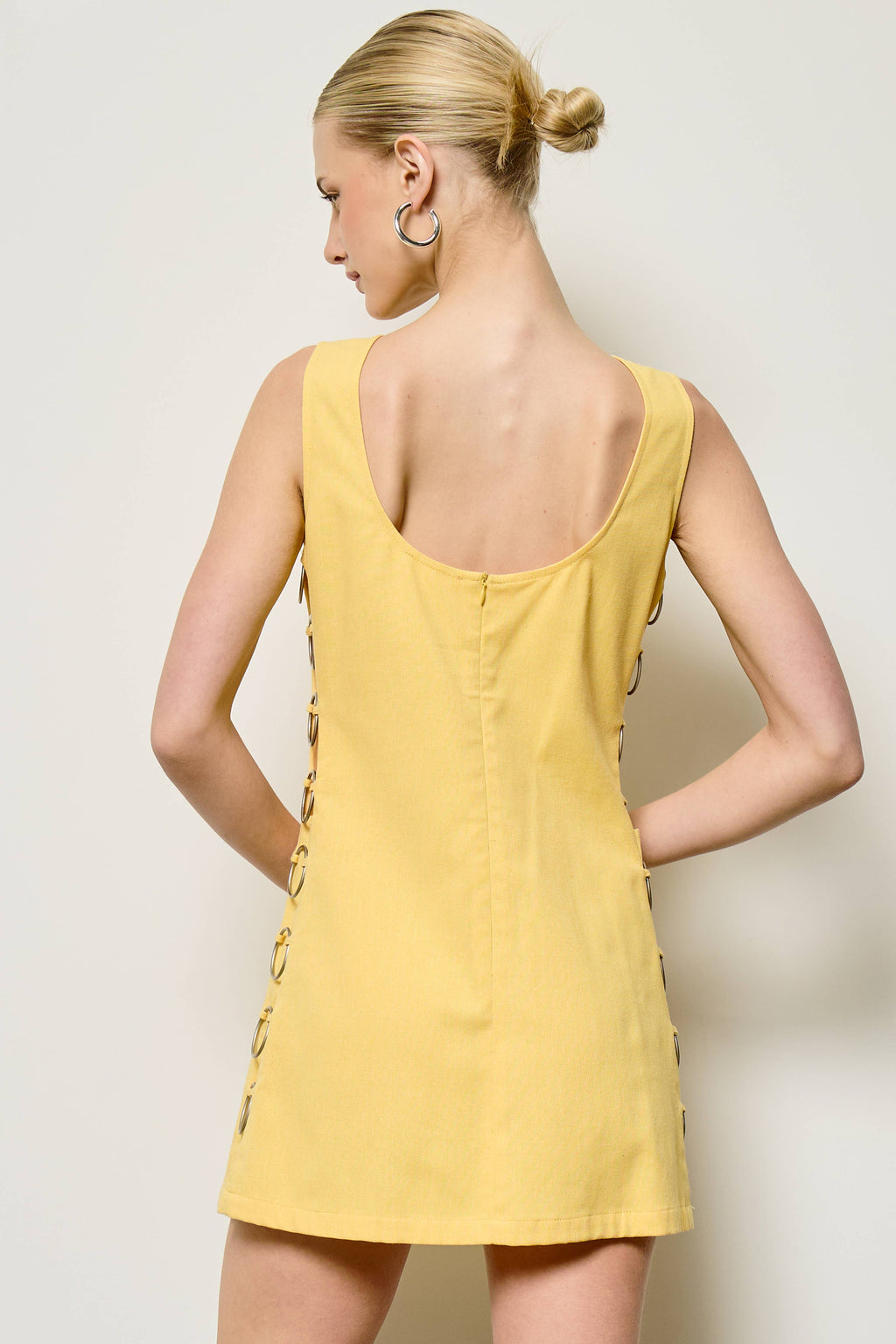 Cut Out Mini Dress with O-Ring Detail